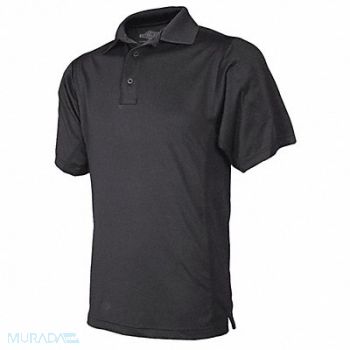 TRU-SPEC Tactical Polo 5XL Sz Black Short Sleeve, 488N23