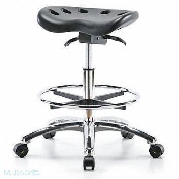 GRAINGER APPROVED ESD Pneumatic Stool 300 lb wt. Cap., 488U97