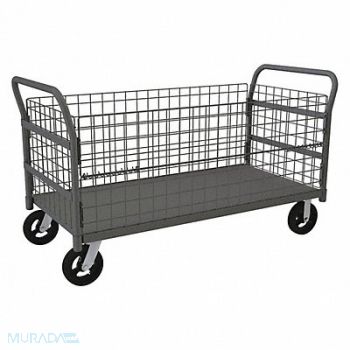DURHAM MFG Wire Cart 24 Shelf Width 48 Shelf L, 488V44