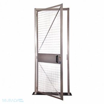 FOLDING GUARD Hinged Door Steel 2-53/64 ft W Overall, 488V88