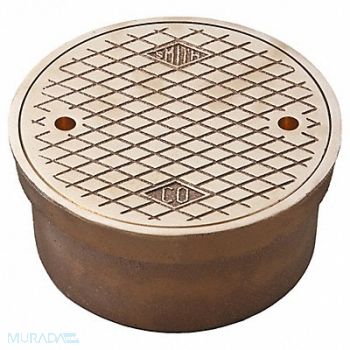 JAY R. SMITH MFG. CO Floor Cleanout Polished Bronze, 45DT61