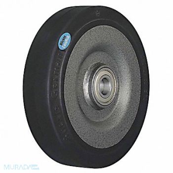 GRAINGER APPROVED RBBR Tread on Steel Core Wheel, 489D29