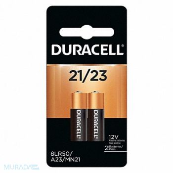 DURACELL Battery Alkaline Size 21/23 12VDC PK2, 489D85