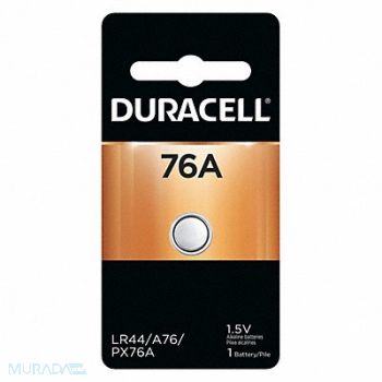 DURACELL Button Battery Alkaline 1.5VDC 76A, 489D87