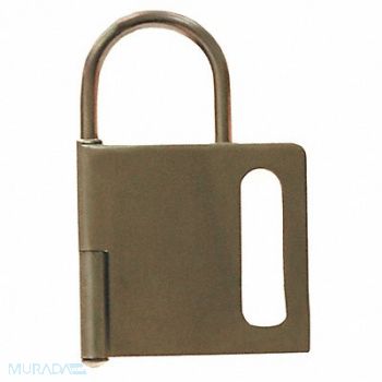 BRADY Lockout Hasp Red Steel 4-1/2 L, 489L84