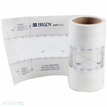 BRADY Floor Stencil Polypropylene 5 Overall H, 489N51