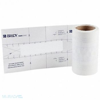 BRADY Floor Stencil Polypropylene 4 Overall H, 489N53