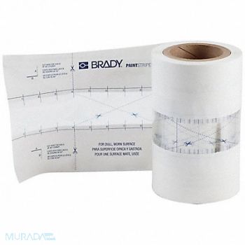 BRADY Floor Stencil Polyester 4 Overall H, 489N54