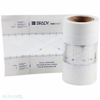 BRADY Floor Stencil Polyester 5 Overall H, 489N55