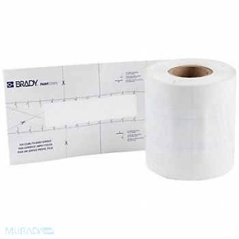 BRADY Floor Stencil Polypropylene 4 Overall H, 489N61