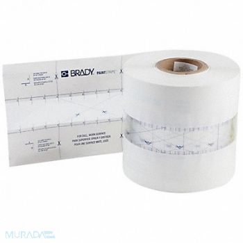 BRADY Floor Stencil Polyester 4 Overall H, 489N62