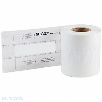 BRADY Floor Stencil Polyester 4 Overall H, 489N65