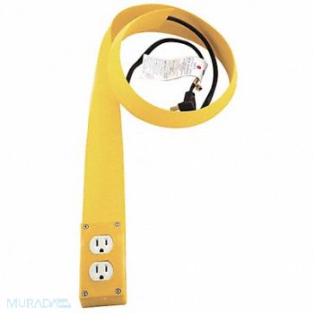 FLEXIDUCT Covered Ext Cord 14 ft 12ft Covered Yel, 48FP95