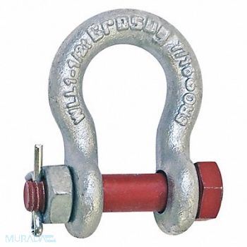 CROSBY Shackle 7/16 in 3000 lb., 48FR36