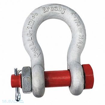 CROSBY Shackle 7/8 Body 13 000 lb Bolt Pin, 48FR37