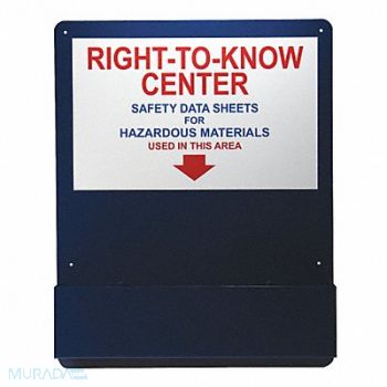 ACCUFORM Right-To-Know Center Alum Red Blue/White, 48FV16