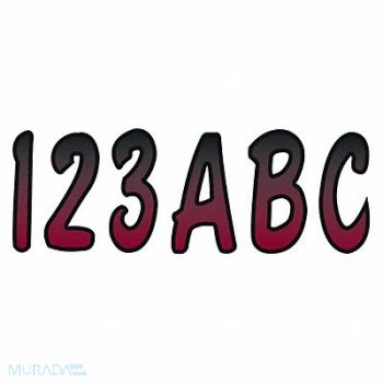 HARDLINE PRODUCTS Number and Letter Combo Kit 3 in H, 48FV41