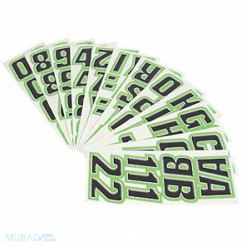 HARDLINE PRODUCTS Number and Letter Combo Kit 2 in.H, 48FV72
