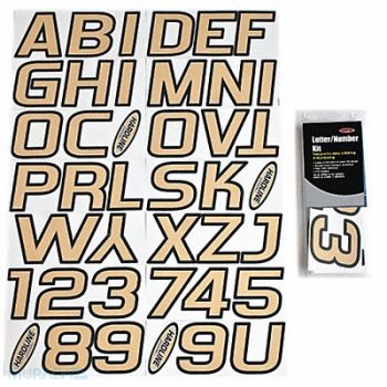 HARDLINE PRODUCTS Number and Letter Combo Kit 2 in H, 48FV81