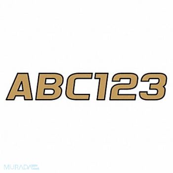 HARDLINE PRODUCTS Number and Letter Combo Kit Brown 3 in.H, 48FW01
