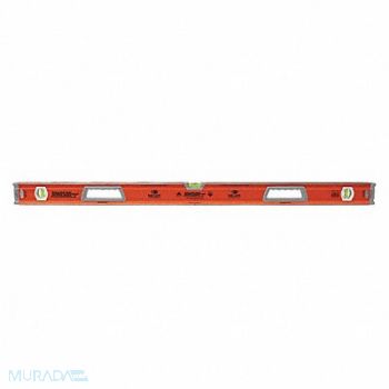 JOHNSON Box Level Aluminum 48in L Yllw 8 Magnets, 48FX39