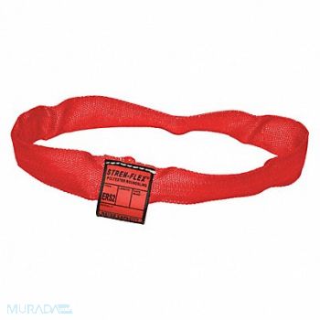 STREN-FLEX Round Sling Endless Red 20ft L Polyester, 48GC35
