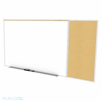 GHENT DryEraseBrd Cork/Porcelain 144-15/16 W, 48GE03