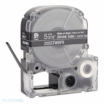EPSON Heat Shrink Tube White on Black 0.187inW, 48GE84