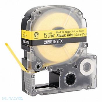 EPSON Heat Shrink Tube Black on Ylw 0.187inW, 48GE87