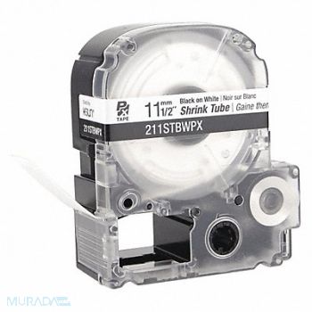 EPSON Heat Shrink Tube Black on White 0.5in W, 48GE93