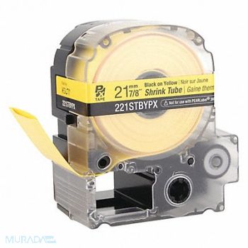 EPSON Heat Shrink Tube Black on Ylw 0.875in W, 48GE98