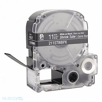 EPSON Heat Shrink Tube White on Black 0.5 in W, 48GF02