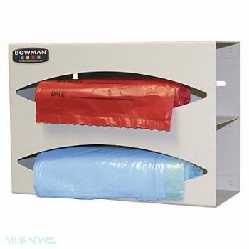 BOWMAN DISPENSERS Bag Dispenser Wall Mount 3-61/64, 48GG40