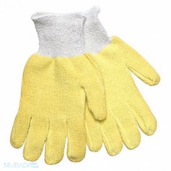 MCR SAFETY Cut Resistant Gloves L Yellow/Gry PK12, 48GL19