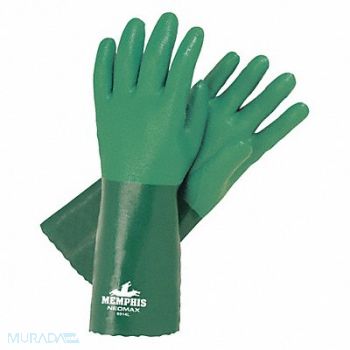 MCR SAFETY J4425 Chemical Gloves XL 14 L Sandy PR, 48GJ73