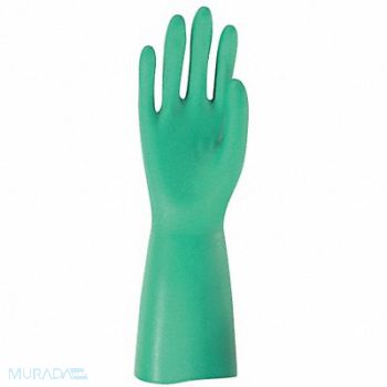 MCR SAFETY J4450 Chemical Gloves 2XL 13 in L Green PR, 48GM69