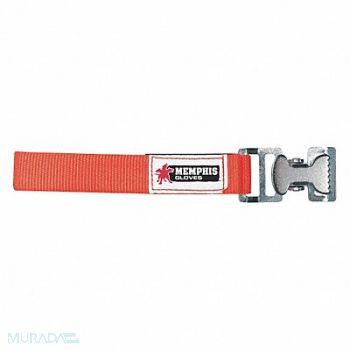 MCR SAFETY Glove Clip 12 in L x 1-1/2 in D Orange, 48GL59