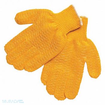 MCR SAFETY Knit Gloves 10-1/2 XL Orange PK12, 48GH42