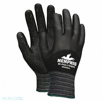 MCR SAFETY Coated Gloves Nylon S PK12, 48GH66