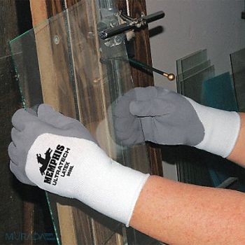 MCR SAFETY Chemical Gloves L 14 in L PVC PK12, 48GM47