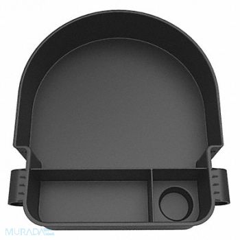 BANNER STAKES PLUS Cart Accessory Tray Black Plastic, 48GR23