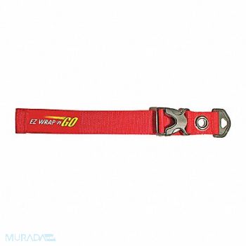 EZ WRAP N GO Hook-and-Loop Cinch Strap 12 in Red, 48GR78
