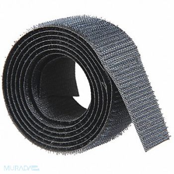 VELCRO BRAND Sew-On Hook Black 75 ft.L 1 W, 49XZ46