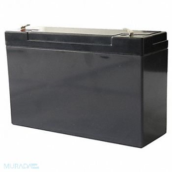 LUMAPRO Battery 6V 6hr 3 45/64in Faston, 48H471