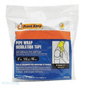 FROST KING Pipe Wrap 1/8 in T 2 in W x 15 ft., 48H494