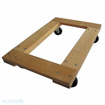 GRAINGER APPROVED General Purpose Dolly 24x16 Hardwood, 48J062