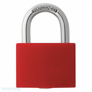 GRAINGER APPROVED J5184 Lockout Padlock KD Red 1-7/16 H, 48JR17
