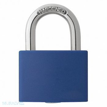 GRAINGER APPROVED J5184 Lockout Padlock KD Blue 1-7/16 H, 48JR21