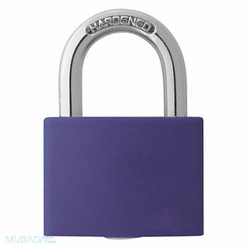 GRAINGER APPROVED J5184 Lockout Padlock KD Purple 1-7/16 H, 48JR29