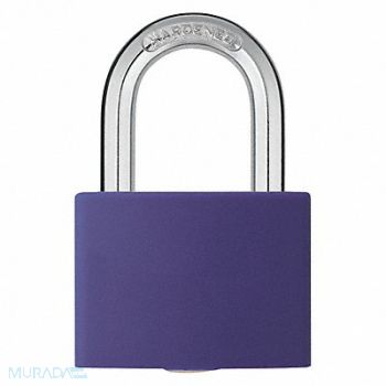 GRAINGER APPROVED J5189 Lockout Padlock KA Purple 2 H PK3, 48JR57